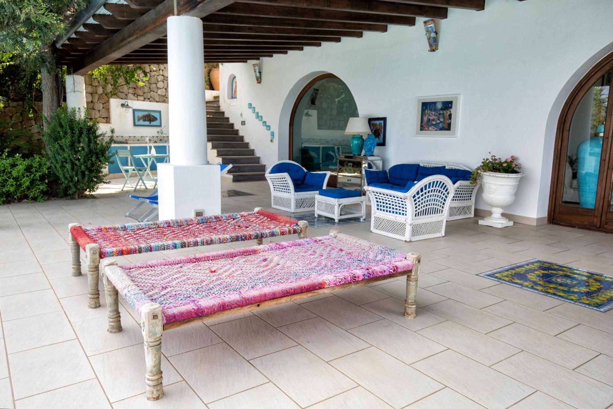 Sealight Villa Lipari - Vista E Piscina エクステリア 写真